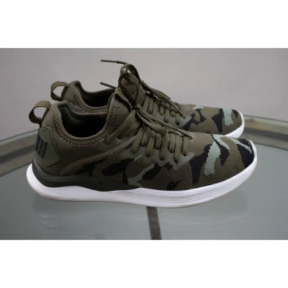 Men's PUMA IGNITE Flash Camo 191484 01 Forest/Green/Black Size 7‎